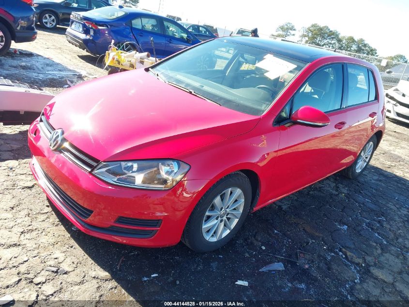 2016 Volkswagen Golf Tsi S 4-Door