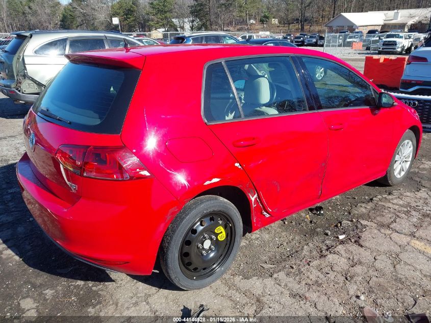 2016 Volkswagen Golf Tsi S 4-Door