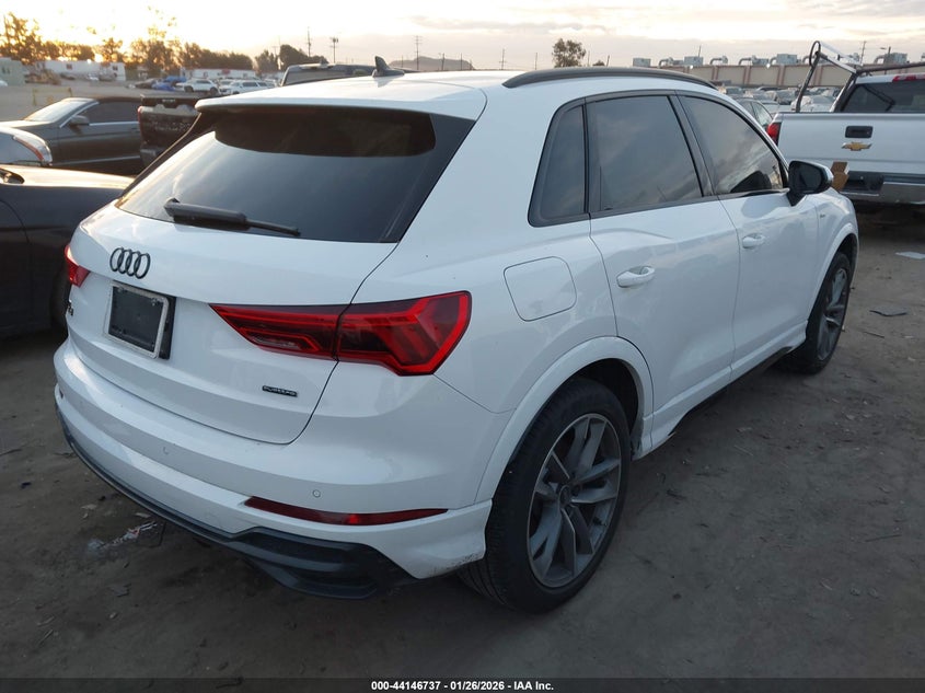 Vin: wa1decf34n1137914, lot: 44642669, audi q3 premium 45 tfsi s line quattro tiptronic 20224
