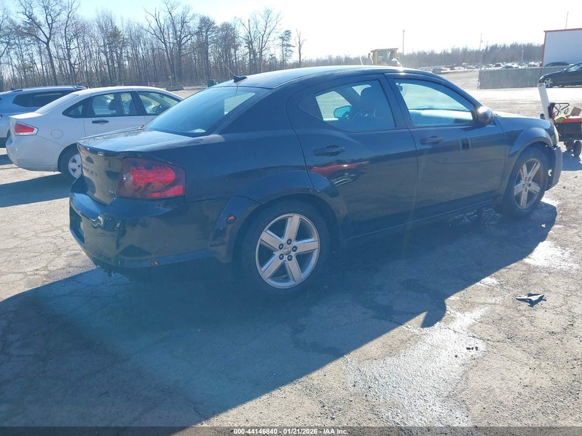 Vin: 1c3cdzcbxdn662815, lot: 44642772, dodge avenger sxt 20134