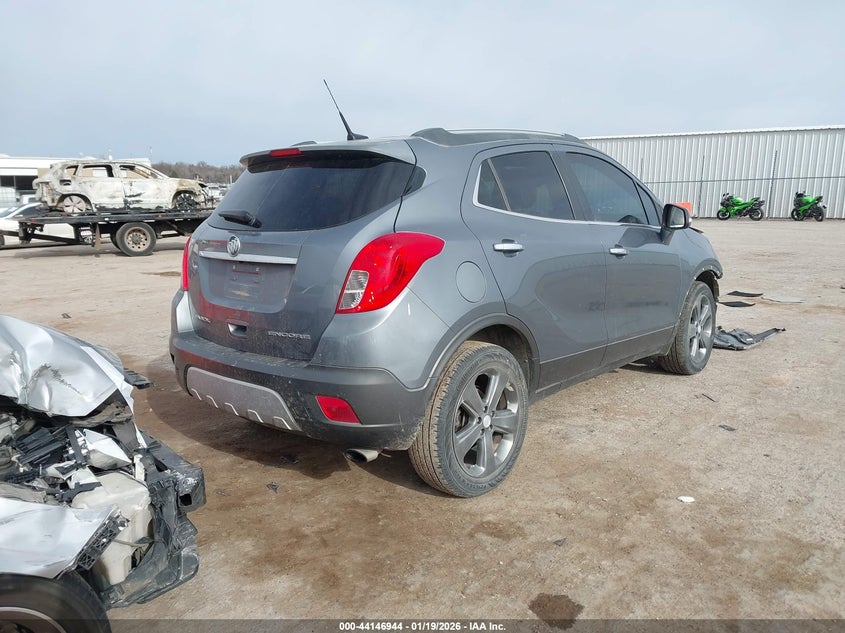 Vin: kl4cjcsb2eb611714, lot: 44642876, buick encore leather 20144