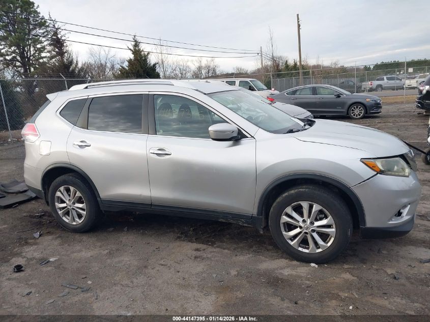 2015 Nissan Rogue Sv VIN: KNMAT2MV2FP519645 Lot: 44147395