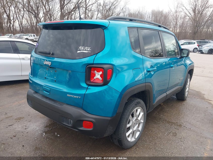 VIN ZACNJDA12NPP01011 2022 JEEP RENEGADE SPORT 4X4