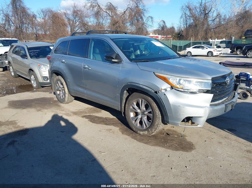 TOYOTA HIGHLANDER 2016. Lot# 44149221. VIN 5TDBKRFH2GS231817. Photo 1