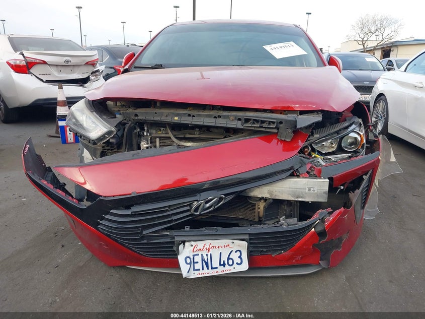 VIN KMHC65LCXKU167522 2019 HYUNDAI IONIQ HYBRID BLUE