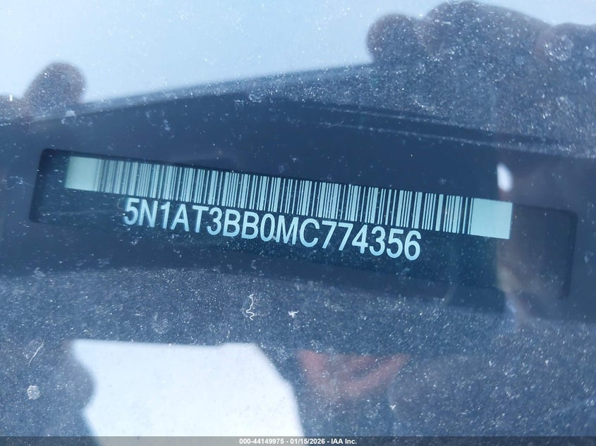 VIN 5N1AT3BB0MC774356 2021 NISSAN ROGUE SV INTELLIGENT AWD