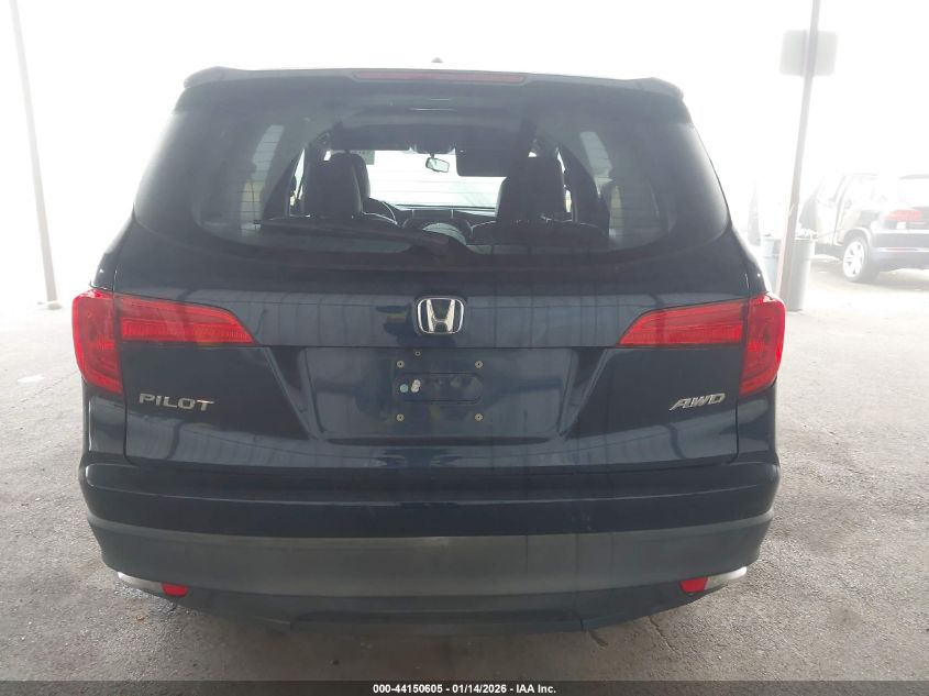 2017 Honda Pilot Ex-L VIN: 5FNYF6H7XHB012000 Lot: 44150605