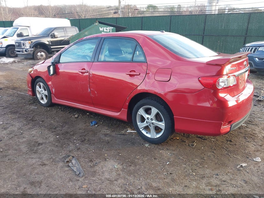 2011 Toyota Corolla 1.8 S red Lot 111044150756 Vin 2T1BU4EE0BC628724