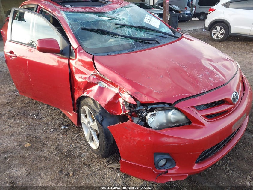 2011 Toyota Corolla 1.8 S red Lot 111044150756 Vin 2T1BU4EE0BC628724