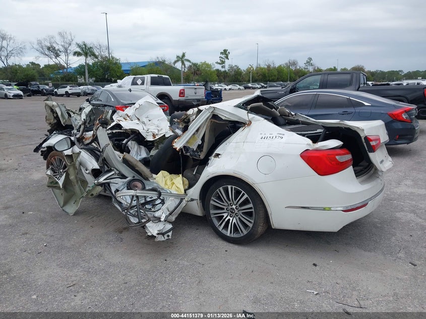 Vin: knaln4d73g5216464, lot: 44647311, kia cadenza 20163