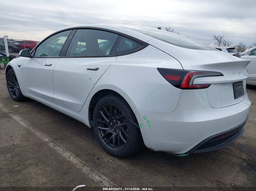 Vin: 5yj3e1ea7sf024273, lot: 44648409, tesla model 3 long range rear-wheel drive/standard rear-wheel drive 20253