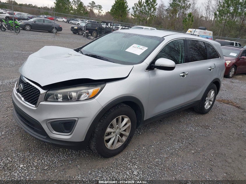 Vin: 5xypg4a38hg261585, lot: 44648413, kia sorento 2.4l l 20172