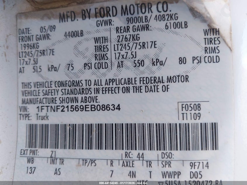 2009 Ford F-250 Xl/Xlt