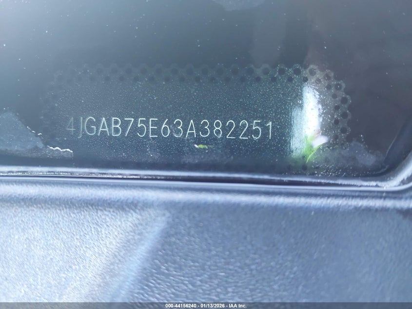 2003 Mercedes-Benz Ml 500 VIN: 4JGAB75E63A382251 Lot: 44156240