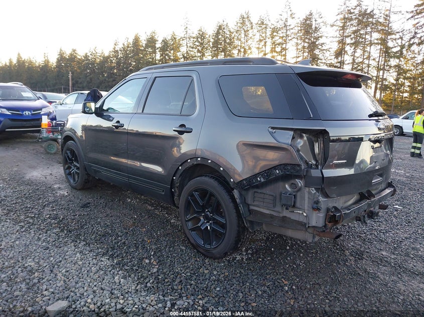Vin: 1fm5k8gt7hgb46781, lot: 44653527, ford explorer sport 20173