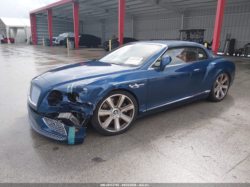 Vin: scbgu3za3gc052654, lot: 44653728, bentley continental gt w12 20162