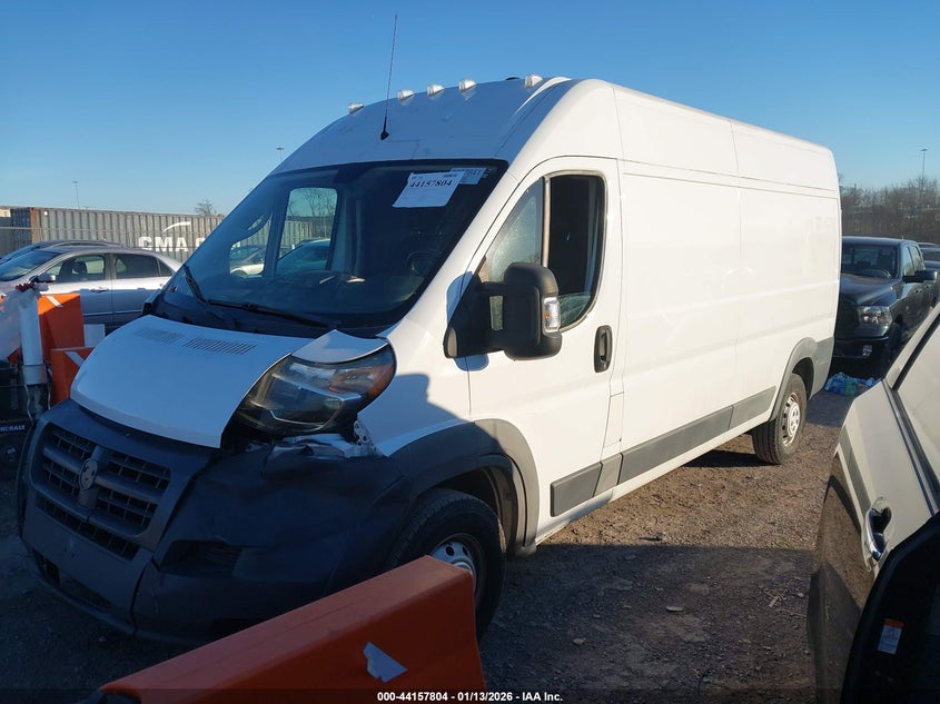 Vin: 3c6trvdg1je153574, lot: 44653750, ram promaster 2500 high roof 159 wb 20182