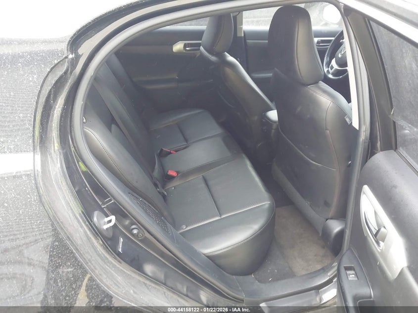 2012 Lexus Ct 1.8 Ct 200H Premium black Lot 111044158122 Vin JTHKD5BH5C2104696