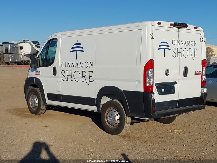 VIN 3C6LRVNG3NE102257 2022 RAM PROMASTER 1500 LOW ROOF 118 WB