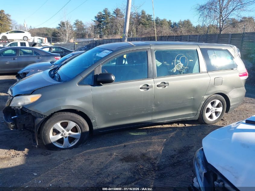 2012 Toyota Sienna Base 7 Passenger VIN: 5TDKA3DCXCS012749 Lot: 44158650