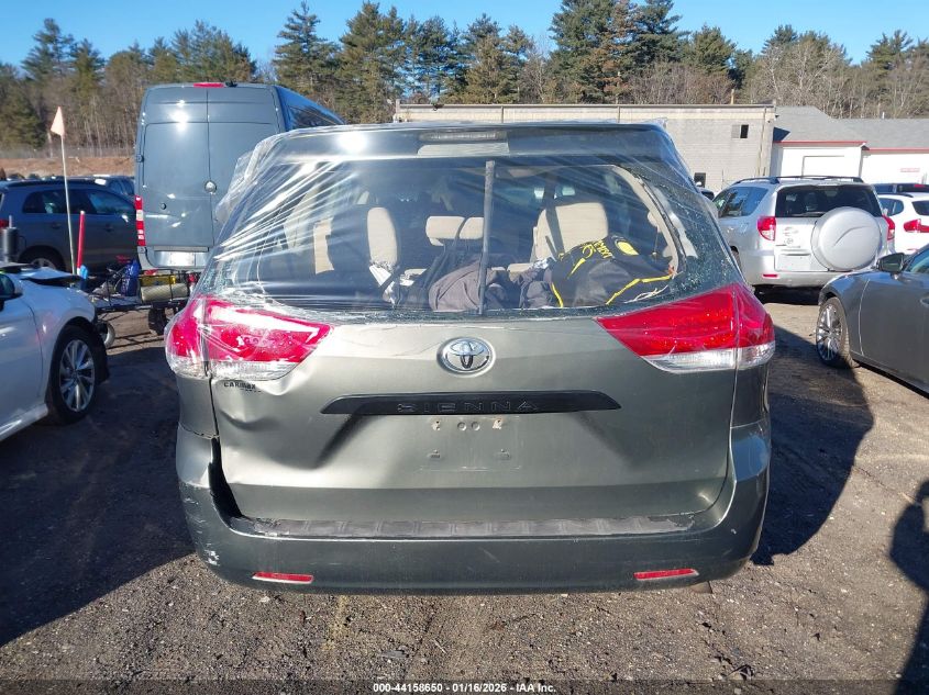 2012 Toyota Sienna Base 7 Passenger VIN: 5TDKA3DCXCS012749 Lot: 44158650