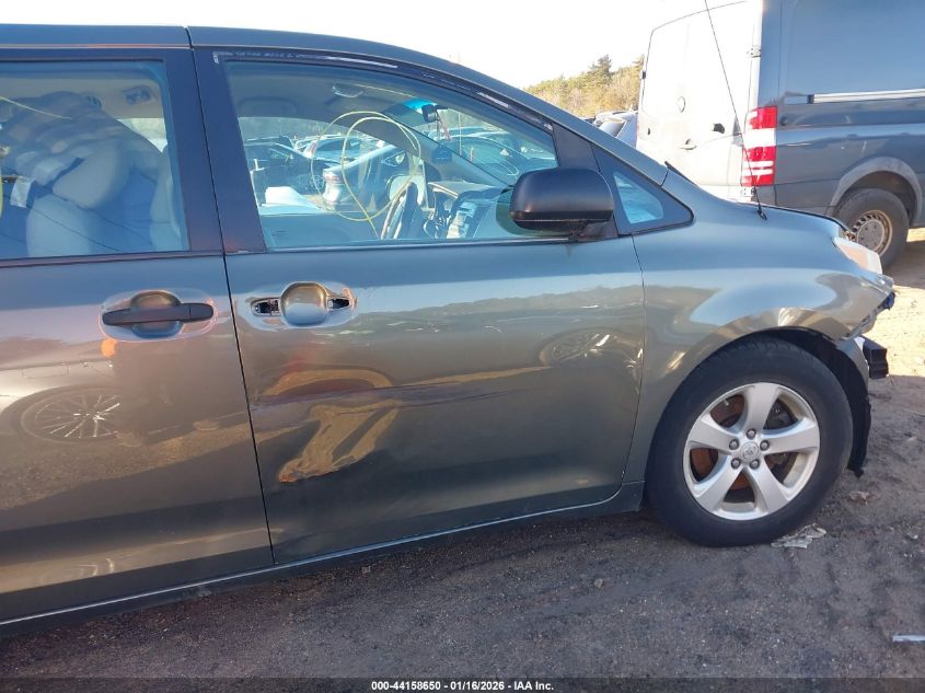 2012 Toyota Sienna Base 7 Passenger VIN: 5TDKA3DCXCS012749 Lot: 44158650