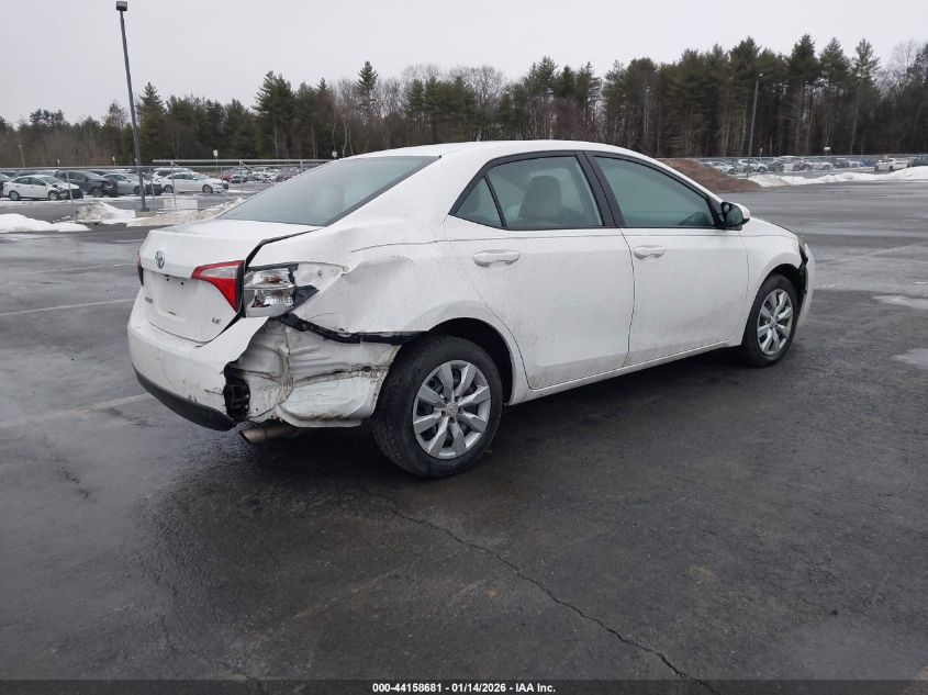 2016 Toyota Corolla Le