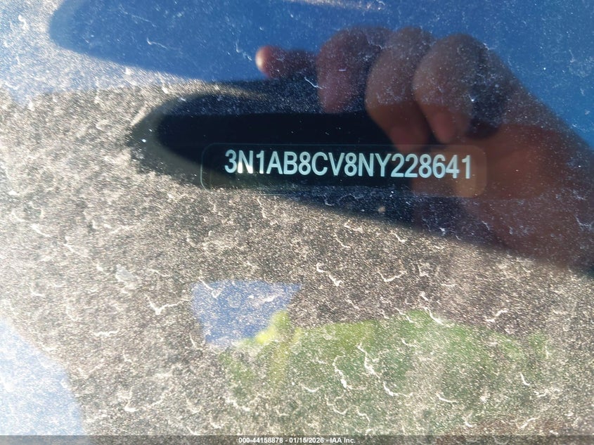 2022 Nissan Sentra Sv Xtronic Cvt VIN: 3N1AB8CV8NY228641 Lot: 44158878