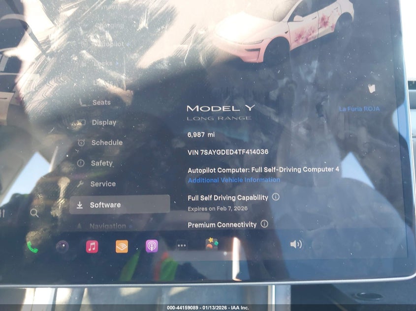 2026 TESLA MODEL Y ELECTRIC(VIN: 7SAYGDED4TF414036