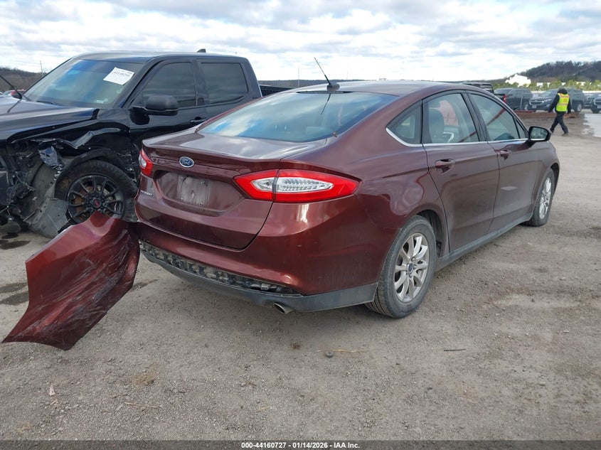 Vin: 3fa6p0g72fr224829, lot: 44656673, ford fusion s 20154
