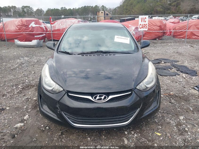 2014 Hyundai Elantra Se VIN: 5NPDH4AE6EH541687 Lot: 44161621