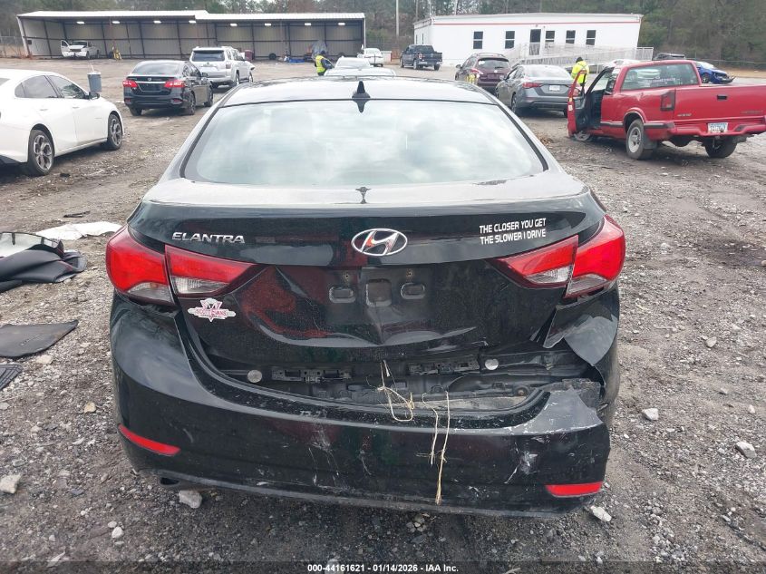 2014 Hyundai Elantra Se VIN: 5NPDH4AE6EH541687 Lot: 44161621