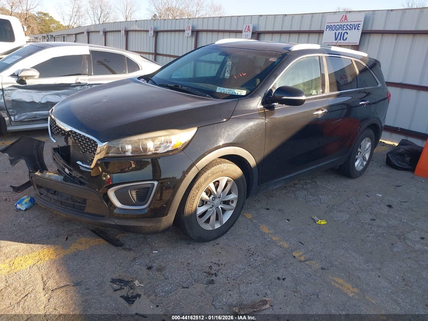 Vin: 5xypg4a38hg215285, lot: 44658458, kia sorento 2.4l lx 20172
