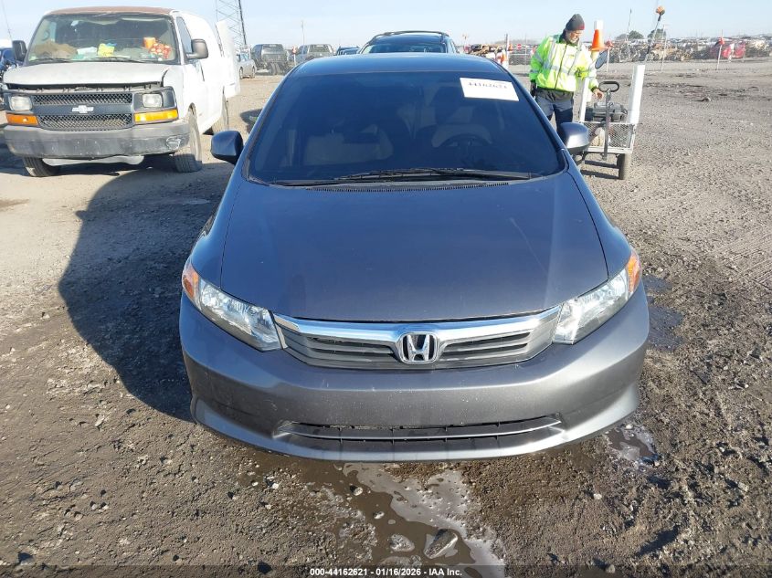 2012 Honda Civic Lx VIN: 19XFB2F5XCE106633 Lot: 44162621