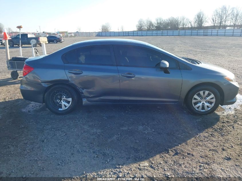 2012 Honda Civic Lx VIN: 19XFB2F5XCE106633 Lot: 44162621