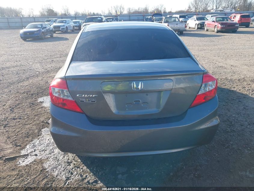 2012 Honda Civic Lx VIN: 19XFB2F5XCE106633 Lot: 44162621