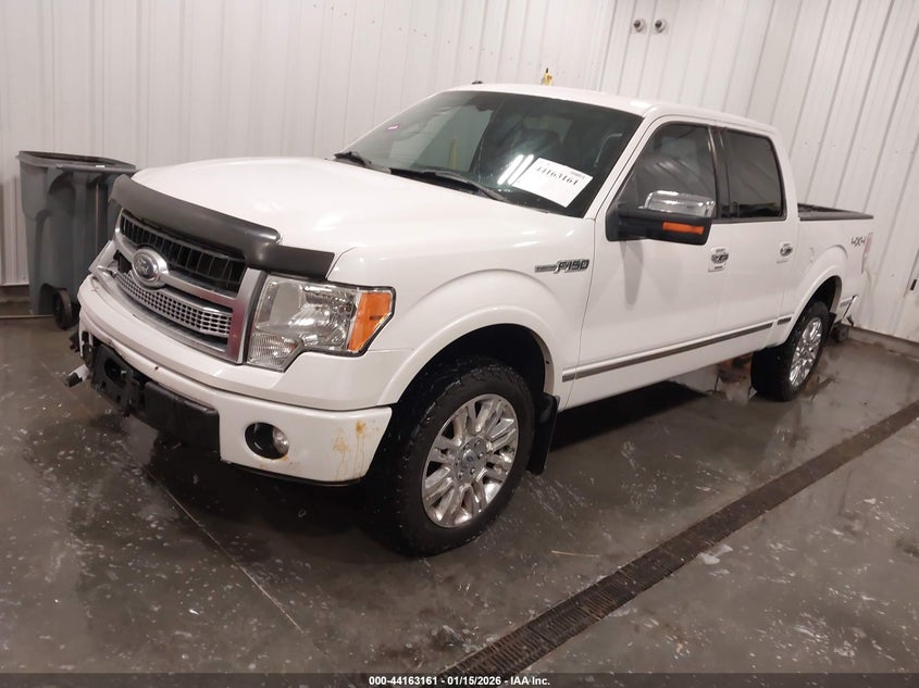 2012 Ford F-150 5.0 Platinum white Lot 111044163161 Vin 1FTFW1EF3CFC20374