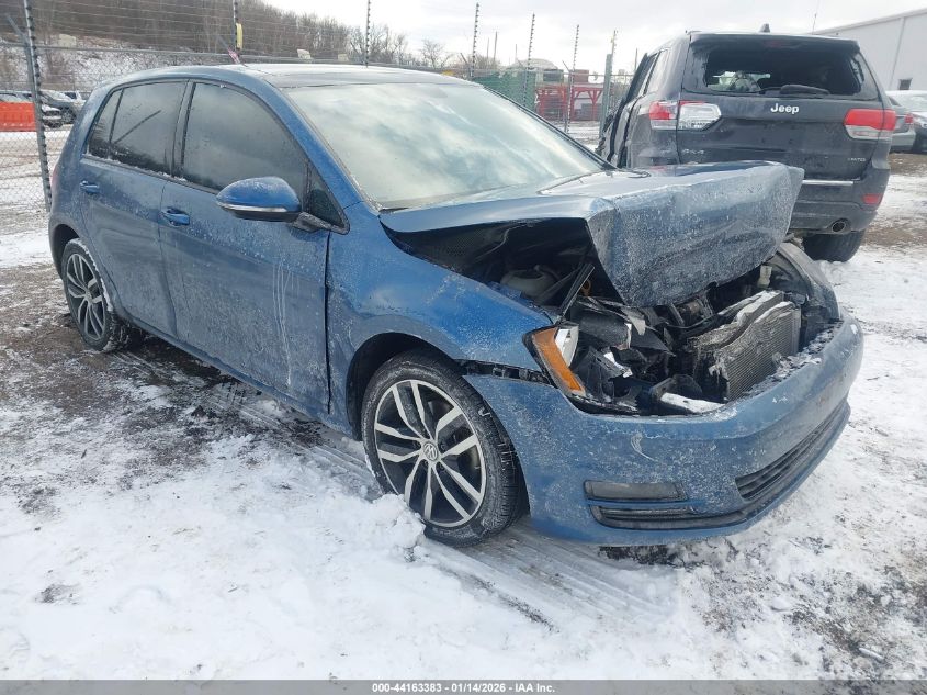 2017 Volkswagen Golf Tsi S 4-Door/Tsi Se 4-Door/Tsi Sel 4-Door/Tsi Wolfsburg Edition 4-Door