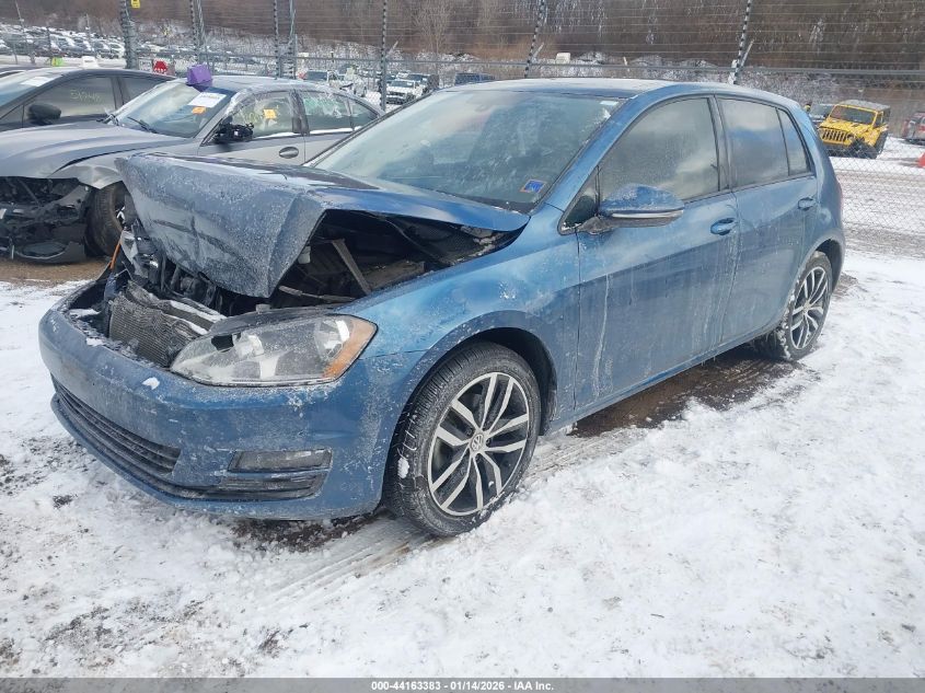 2017 Volkswagen Golf Tsi S 4-Door/Tsi Se 4-Door/Tsi Sel 4-Door/Tsi Wolfsburg Edition 4-Door