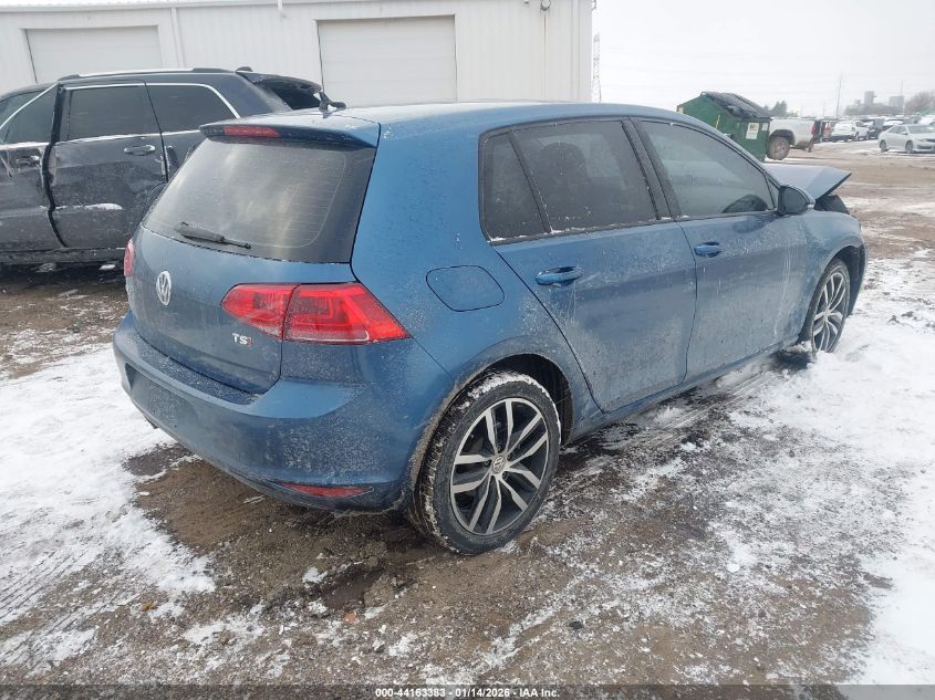 2017 Volkswagen Golf Tsi S 4-Door/Tsi Se 4-Door/Tsi Sel 4-Door/Tsi Wolfsburg Edition 4-Door