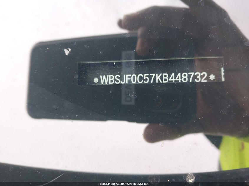 2019 BMW M5 Competition VIN: WBSJF0C57KB448732 Lot: 44163474