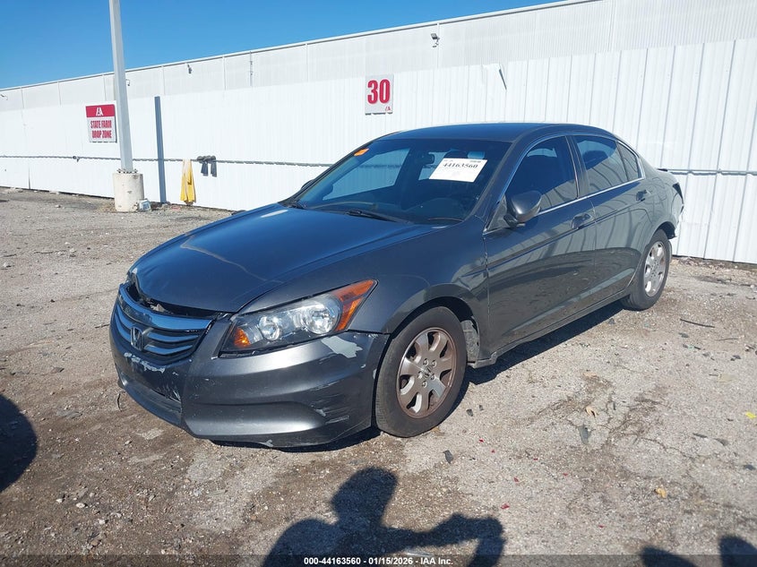 2012 Honda Accord 2.4 2.4 Lx grey Lot 111044163560 Vin 1HGCP2F34CA100575