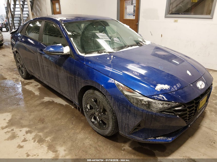 2022 Hyundai Elantra Hybrid Blue