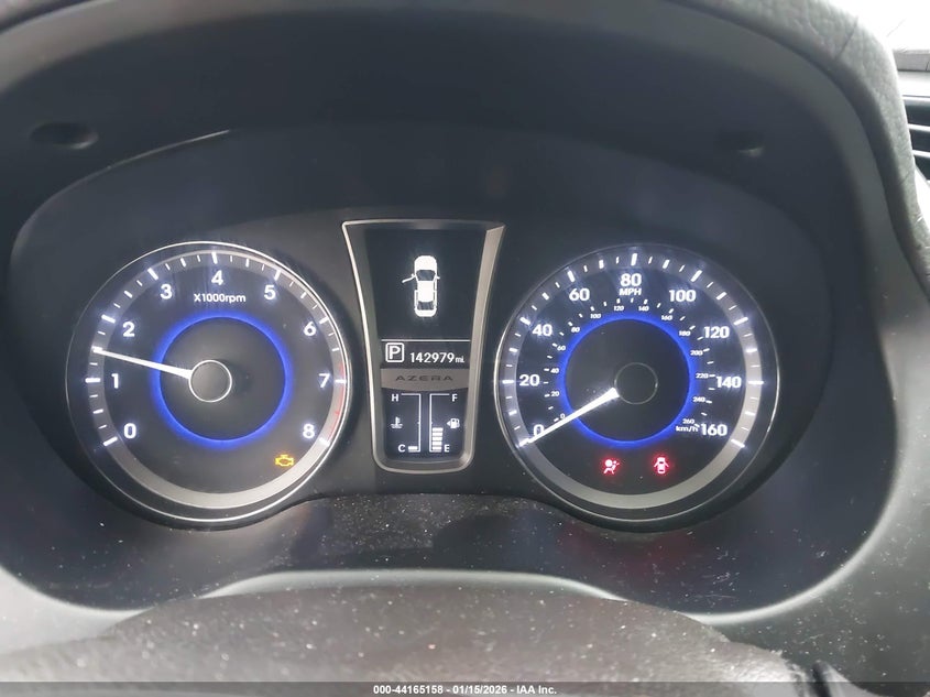 2013 Hyundai Azera VIN: KMHFG4JG9DA261745 Lot: 44165158