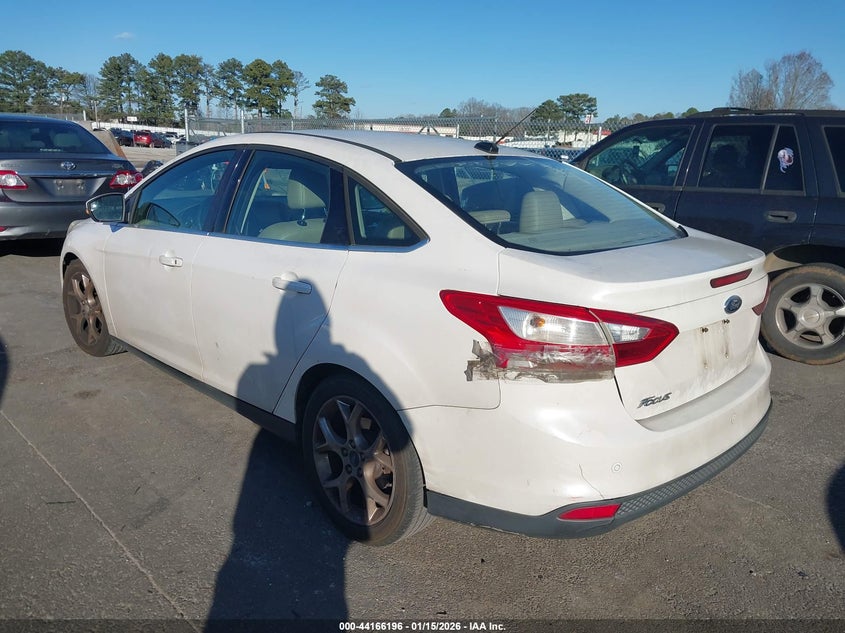 2012 Ford Focus 2.0 Sel white Lot 111044166196 Vin 1FAHP3H20CL114546