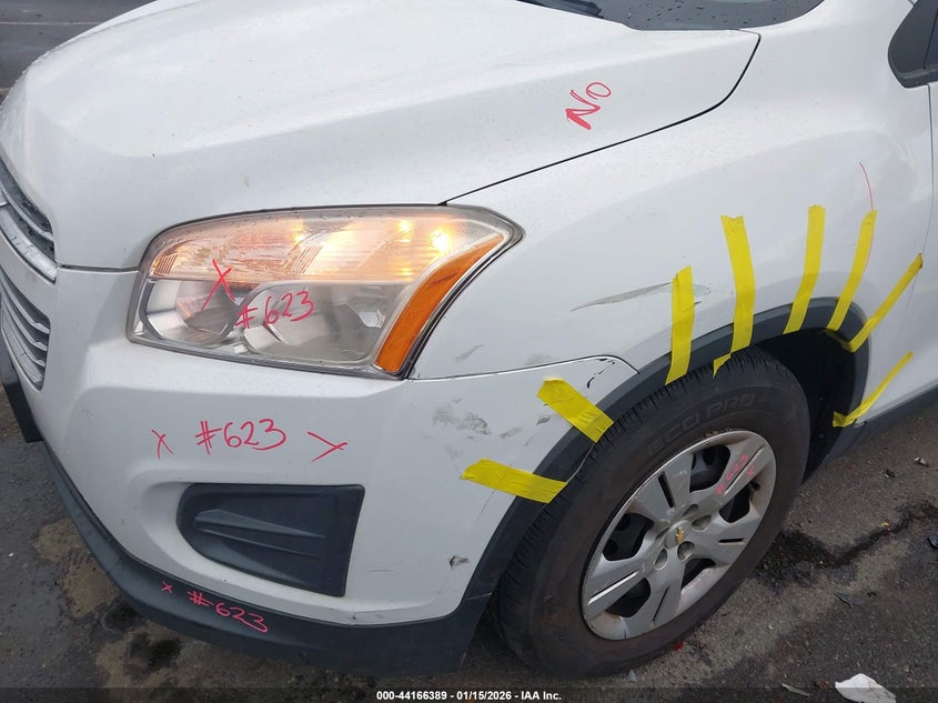 2015 Chevrolet Trax 1Ls VIN: KL7CJKSB2FB063924 Lot: 44166389