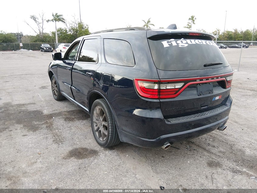 Vin: 1c4rdhdg8hc713434, lot: 44662528, dodge durango gt rwd 20173