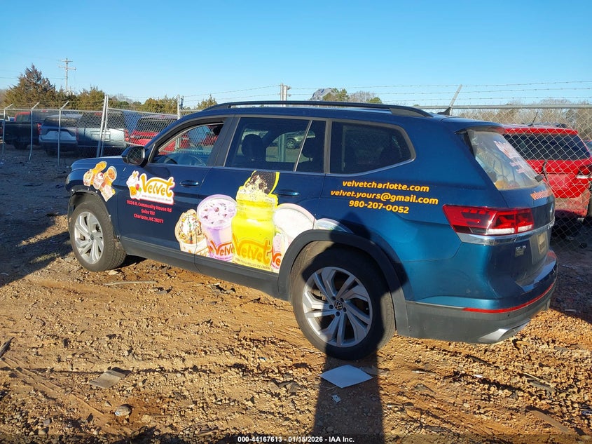 2022 Volkswagen Atlas 3.6L V6 Se W/Technology