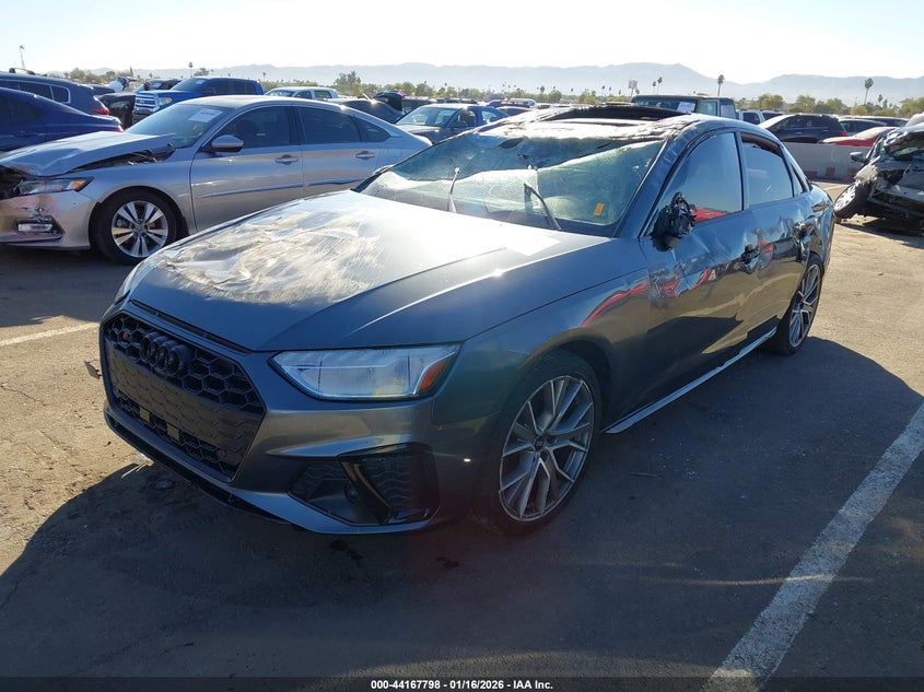 VIN WAUB4AF49NA033249 2022 AUDI S4 PREMIUM PLUS TFSI QUATTRO TIPTRONIC