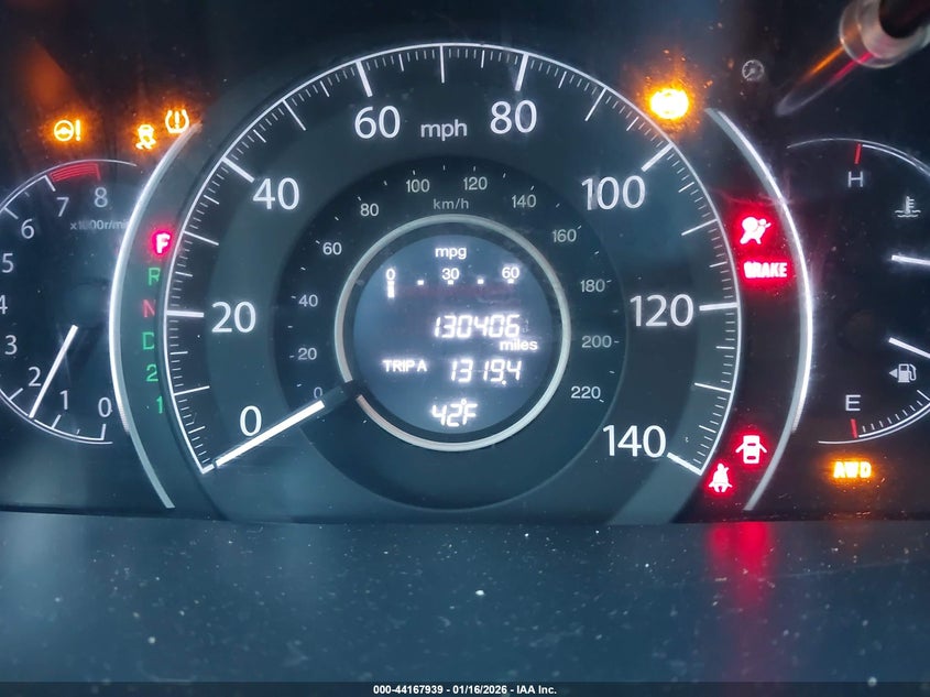 2013 Honda Cr-V Lx VIN: 5J6RM4H37DL038907 Lot: 44167939